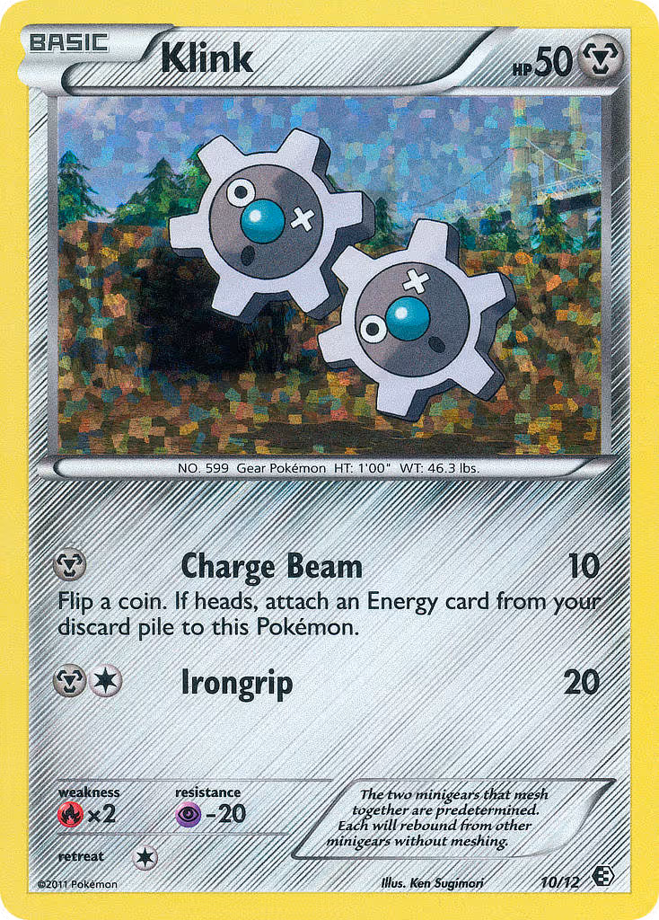Klink 10/12 Pokemon card