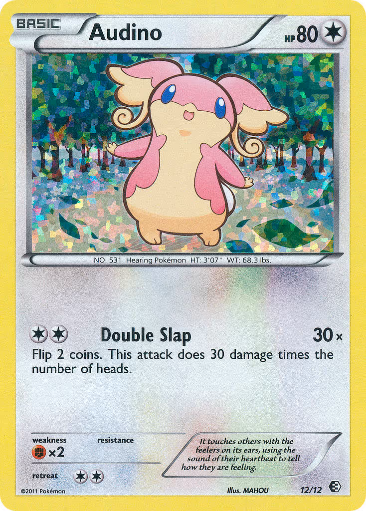 Audino 12/12 Pokemon card