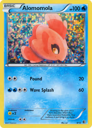 Alomomola 5/12 Pokemon card