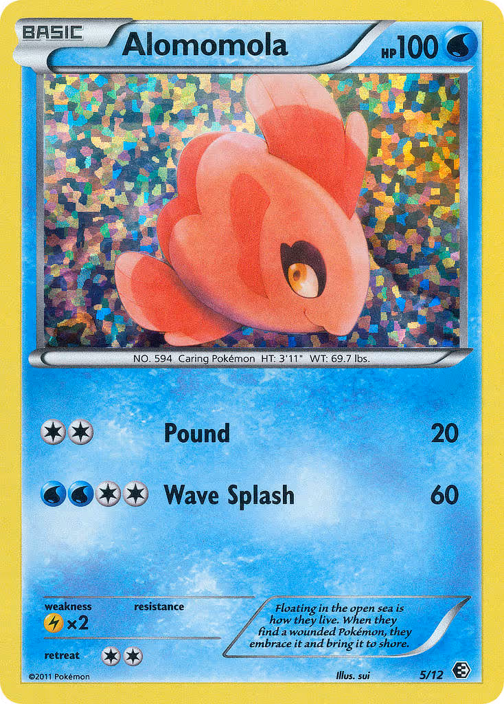 Alomomola 5/12 Pokemon card