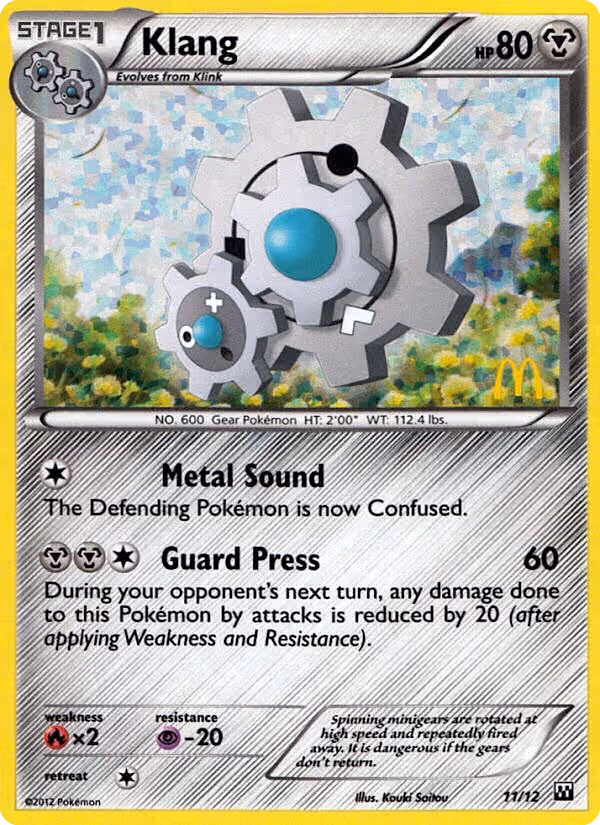 Klang 11/12 Pokemon card