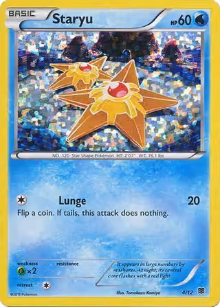 Staryu 4/12 Pokemon card