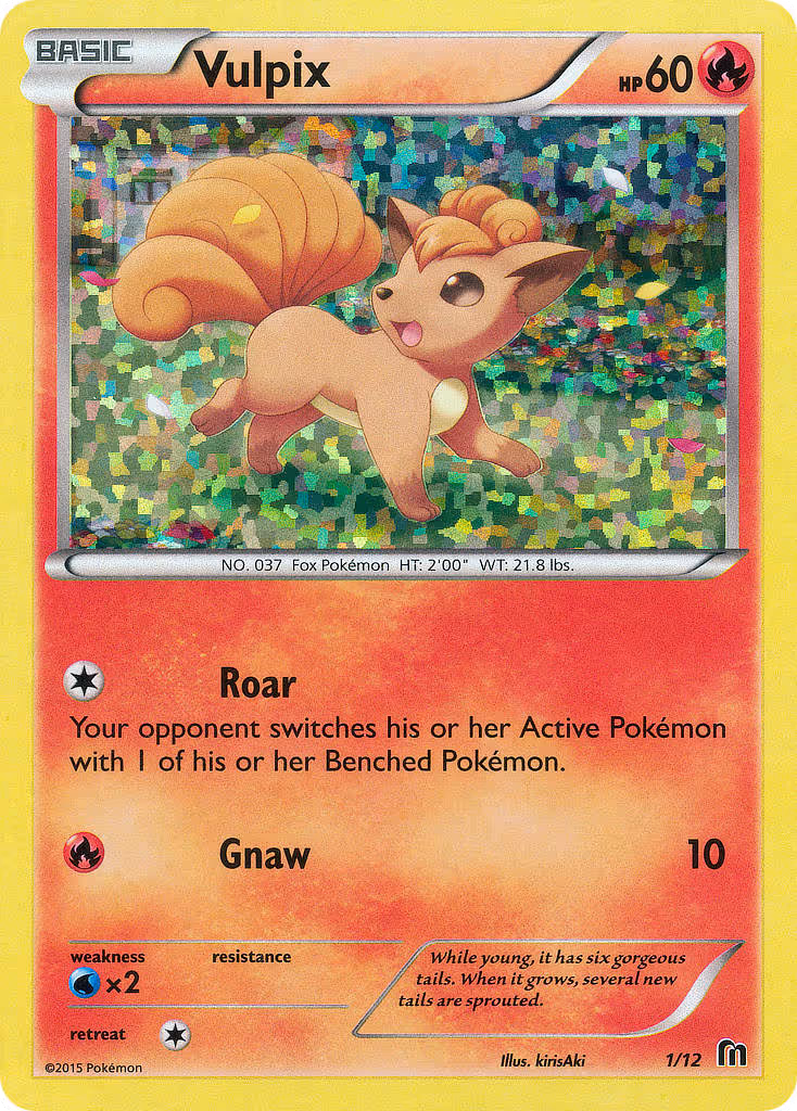 Vulpix 1/12 Pokemon card