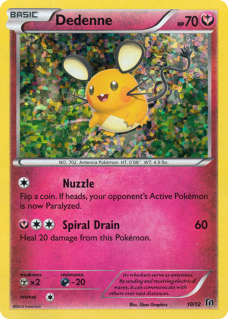 Dedenne 10/12 Pokemon card