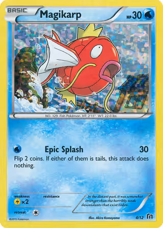 Magikarp 4/12 Pokemon card