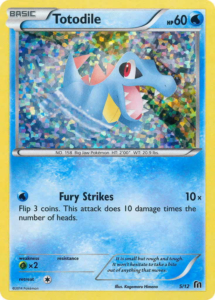 Totodile 5/12 Pokemon card