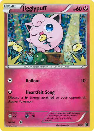 Jigglypuff 8/12 Pokemon card