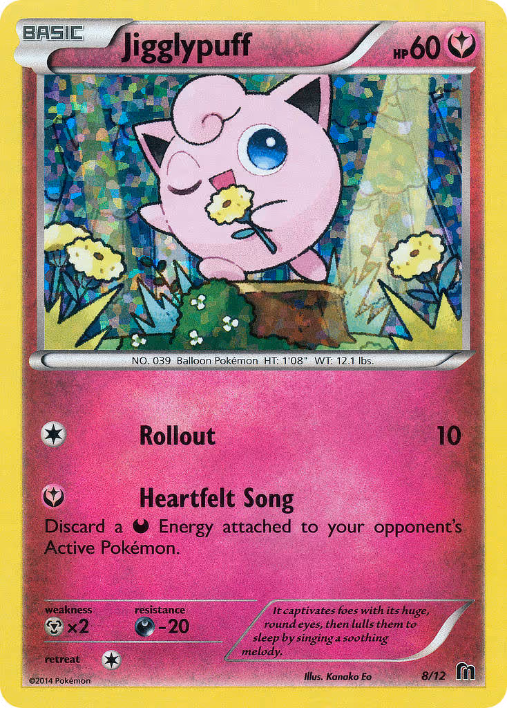Jigglypuff 8/12 Pokemon card