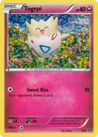 Togepi 9/12 Pokemon card