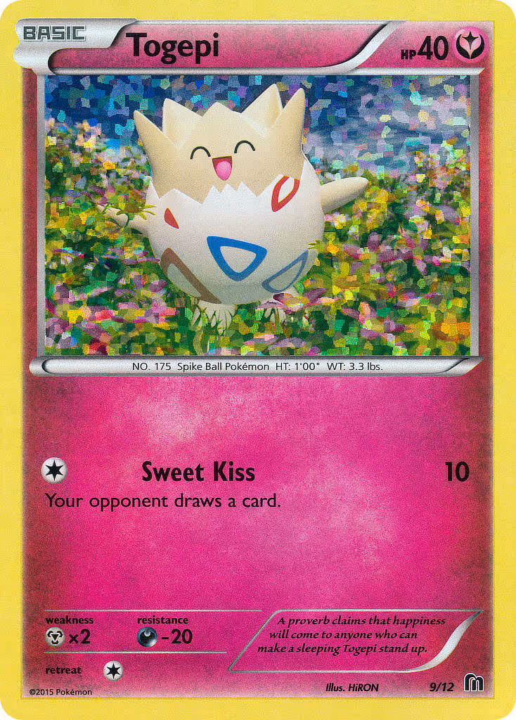 Togepi 9/12 Pokemon card