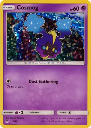 Cosmog 6/12 Pokemon card