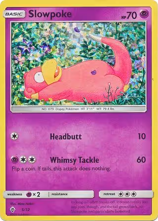 Slowpoke 5/12 Pokemon card