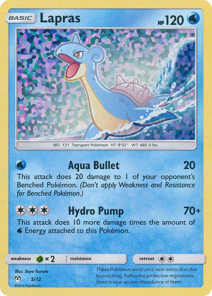 Lapras 5/12 Pokemon card