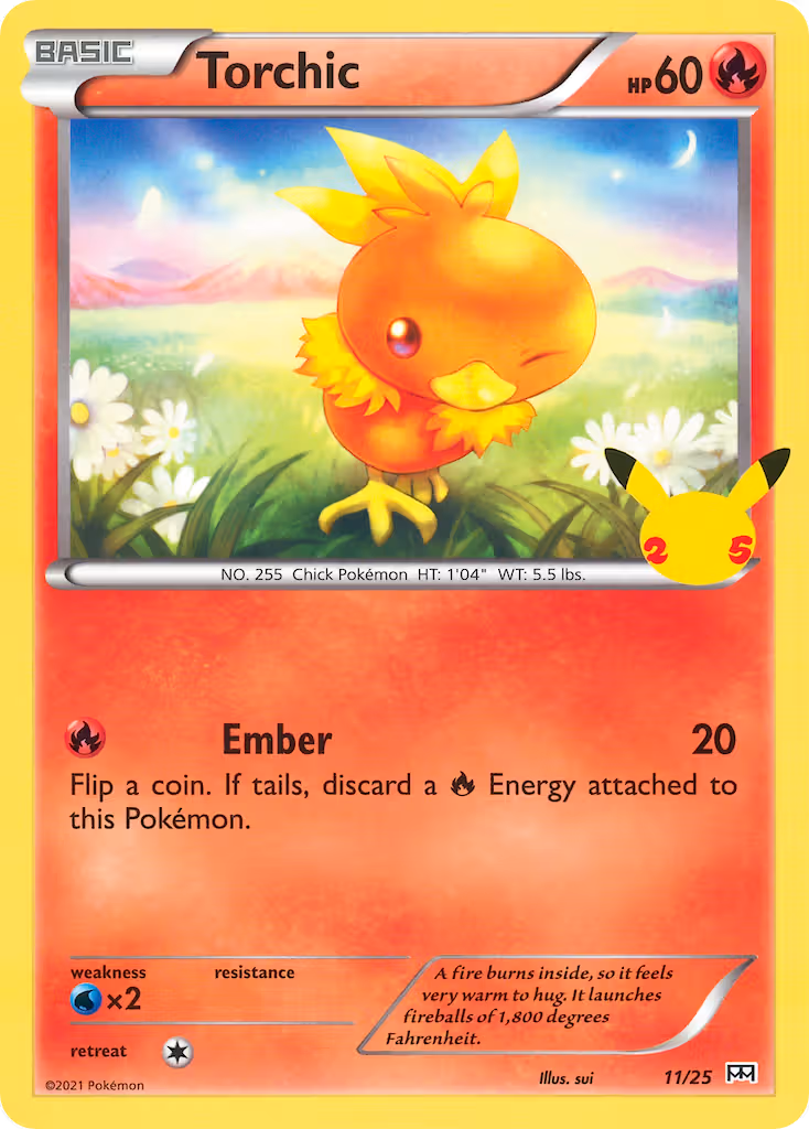 Torchic 11/25 Pokemon card