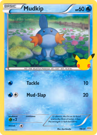 Mudkip 19/25 Pokemon card