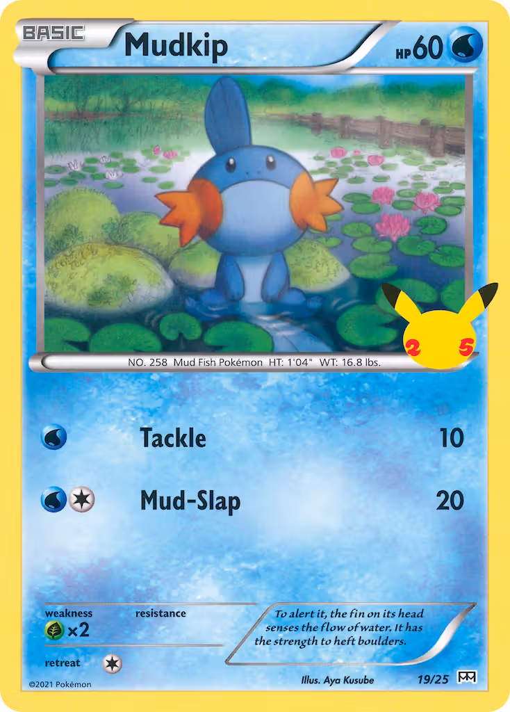Mudkip 19/25 Pokemon card