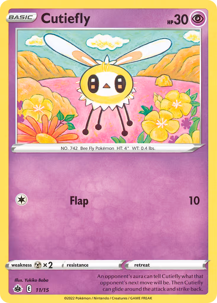 Cutiefly 11/15 Pokemon card