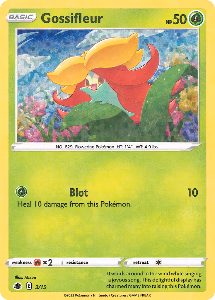 Gossifleur 3/15 Pokemon card