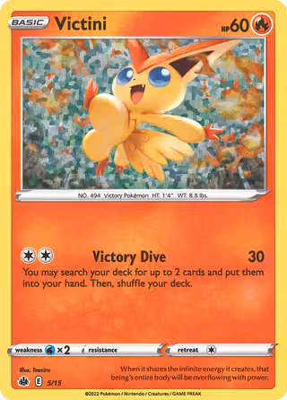 Victini 5/15 Pokemon card