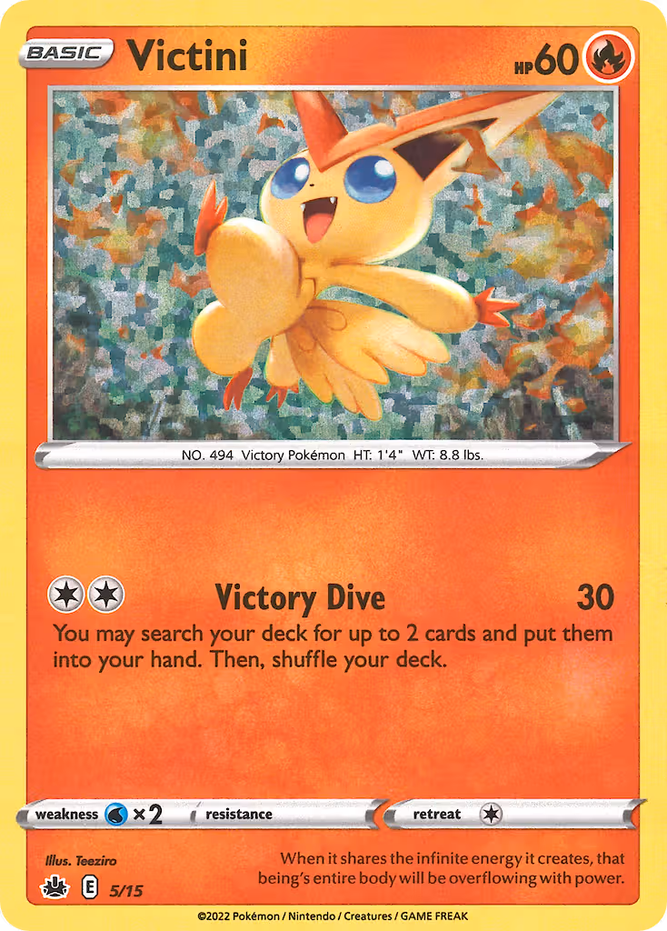 Victini 5/15 Pokemon card