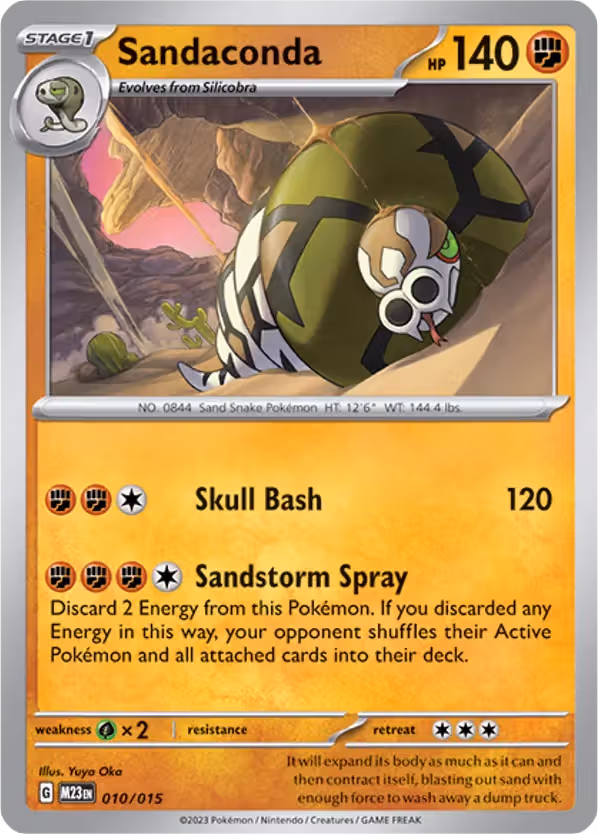 Sandaconda 10/15 Pokemon card