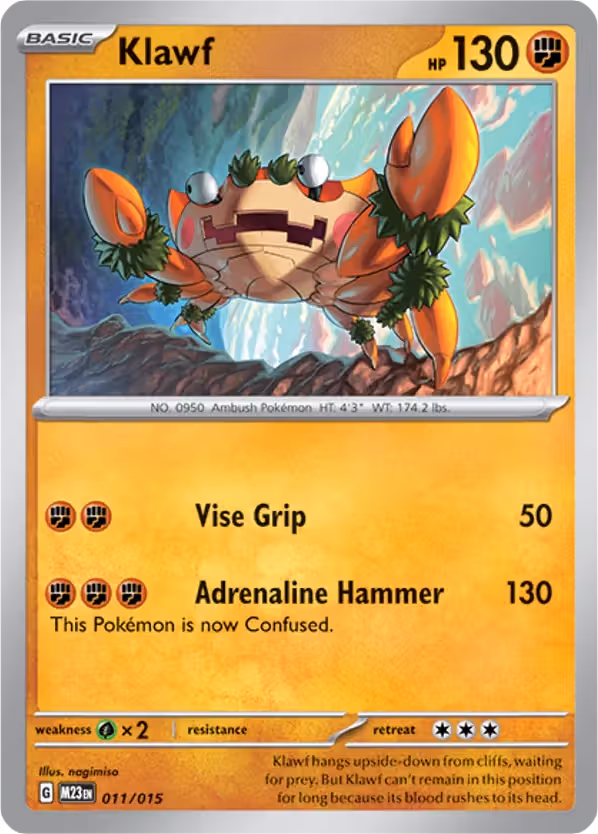 Klawf 11/15 Pokemon card