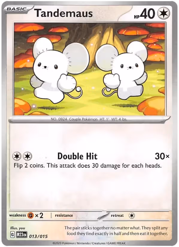 Tandemaus 13/15 Pokemon card
