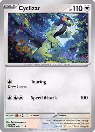 Cyclizar 14/15 Pokemon card