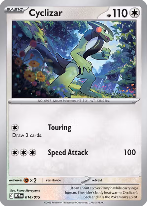 Cyclizar 14/15 Pokemon card