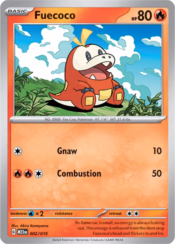 Fuecoco 2/15 Pokemon card