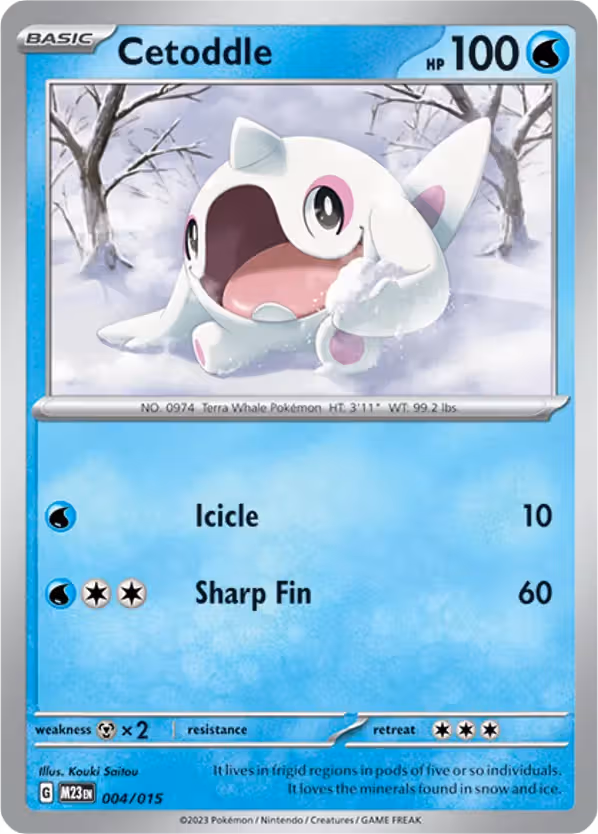 Cetoddle 4/15 Pokemon card