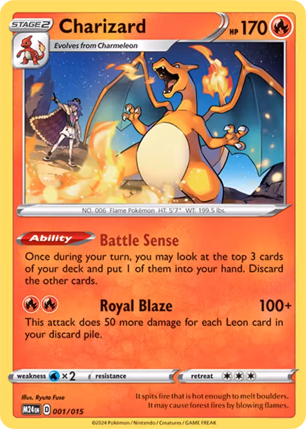 Charizard 1/15 Pokemon card