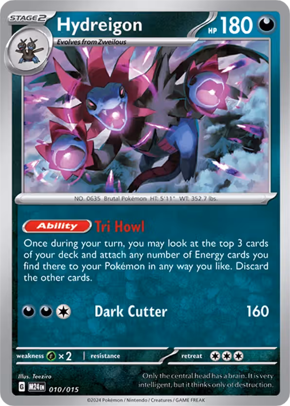Hydreigon 10/15 Pokemon card