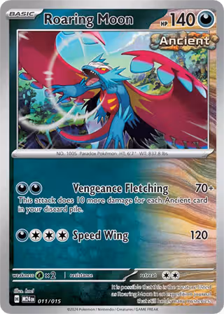 Roaring Moon 11/15 Pokemon card