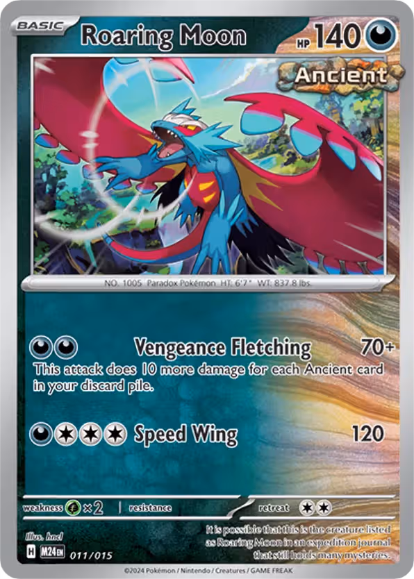 Roaring Moon 11/15 Pokemon card