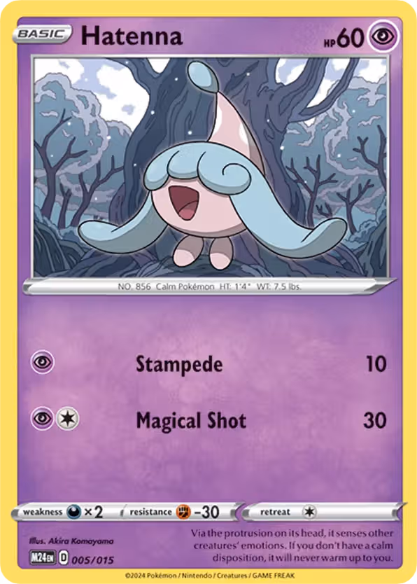 Hatenna 5/15 Pokemon card