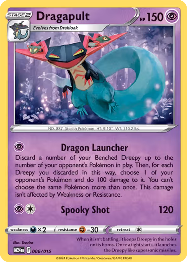 Dragapult 6/15 Pokemon card