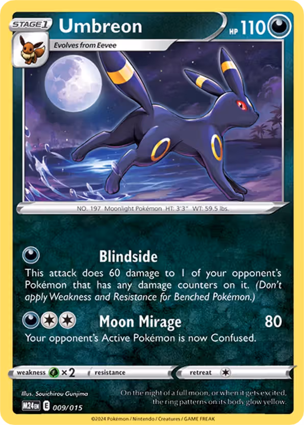Umbreon 9/15 Pokemon card