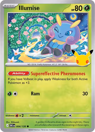 Illumise 4/128 Pokemon card