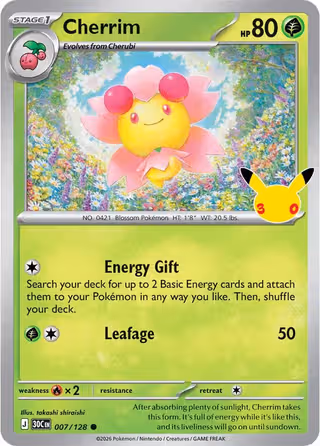 Cherrim 7/128 Pokemon card