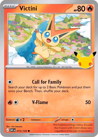 Victini 13/128 Pokemon card
