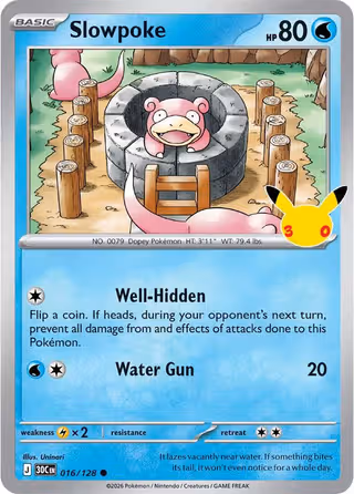 Slowpoke 16/128 Pokemon card