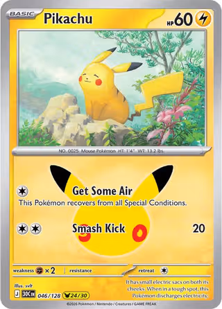 Pikachu 46/128 Pokemon card
