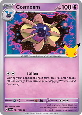 Cosmoem 79/128 Pokemon card