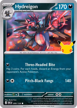 Hydreigon 99/128 Pokemon card