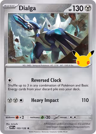 Dialga 103/128 Pokemon card