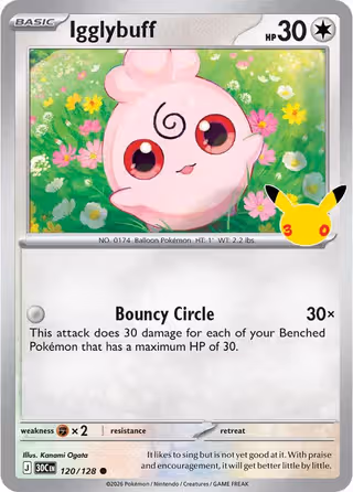 Igglybuff 120/128 Pokemon card
