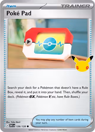 Poké Pad 126/128 Pokemon card