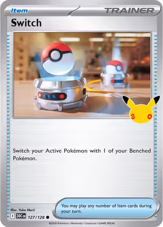 Switch 127/128 Pokemon card