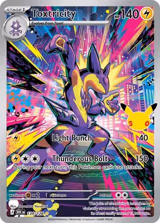 Toxtricity 134/128 Pokemon card